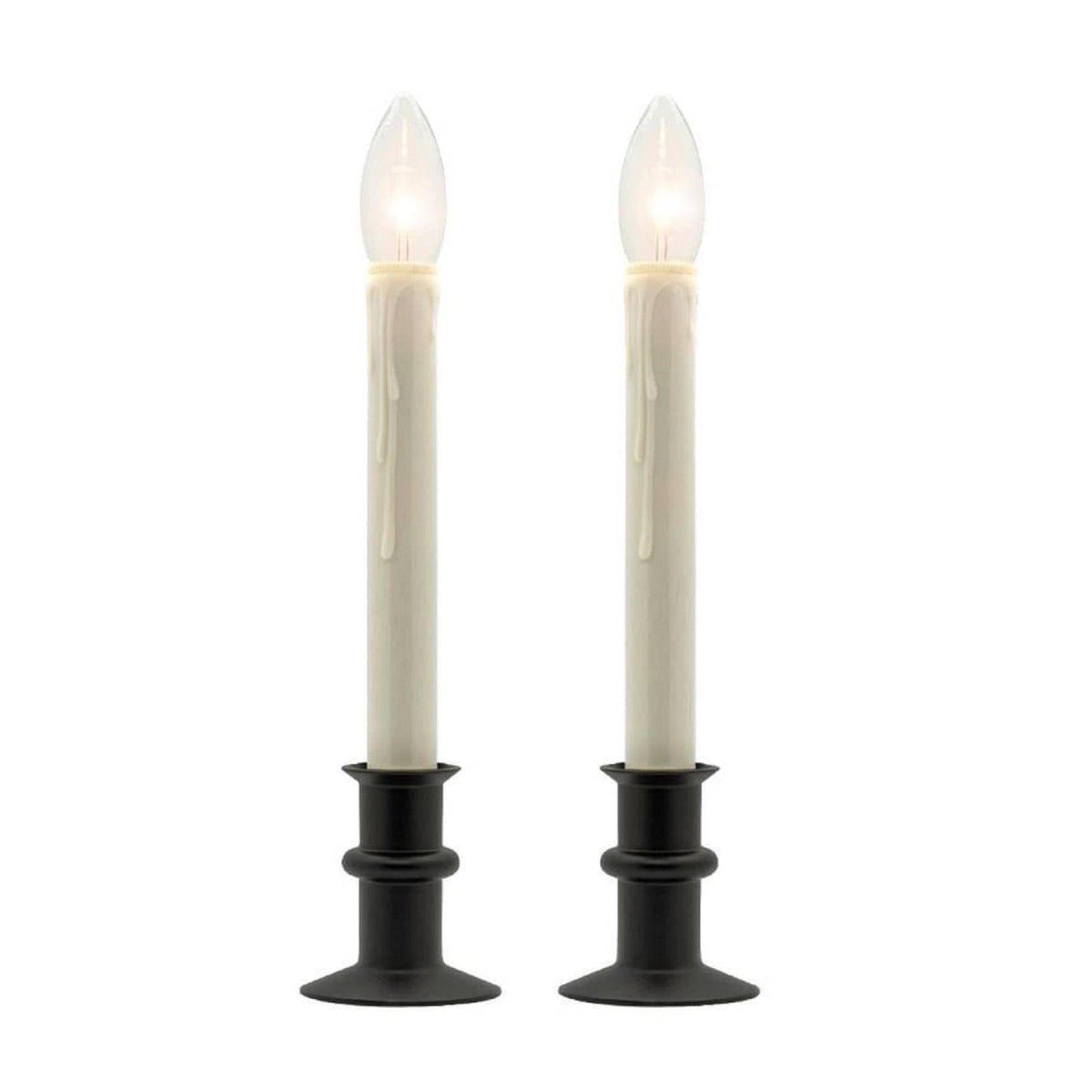 Battery Operated Traditional Adjustable Window Candles - Without Remote - Set of 2 or 4 - Celestial Lights