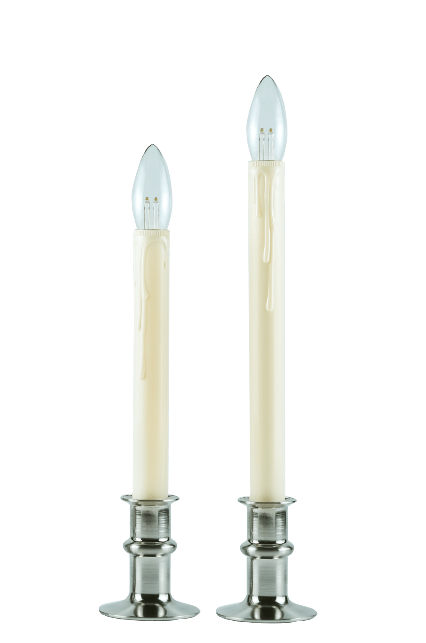 Battery Operated Traditional Adjustable Window Candles - Without Remote - Set of 2 or 4