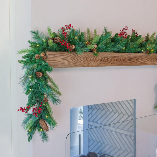 Woodland Garland - Battery Operated with Dual Color Lights