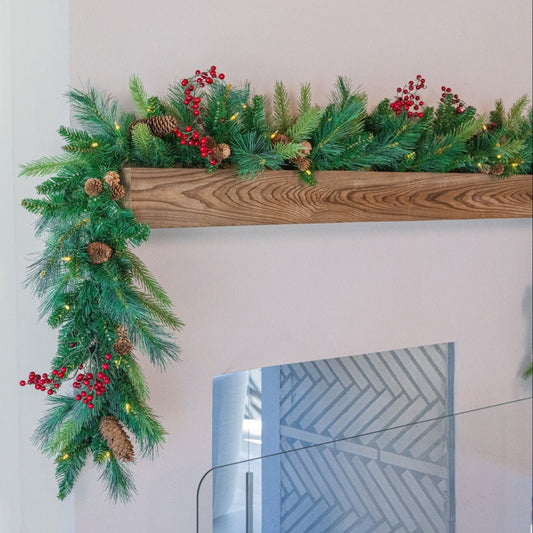Woodland Garland - Plug-In with Classic Warm White Lights
