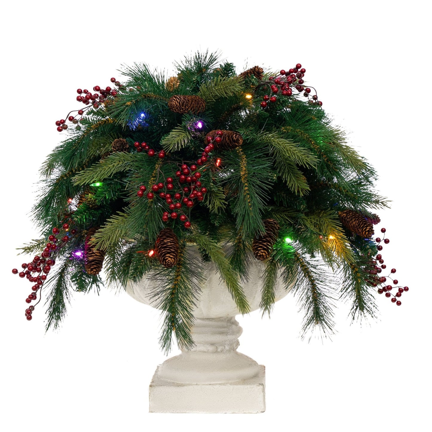 Woodland Urn Filler - Battery Operated with Dual Color Lights