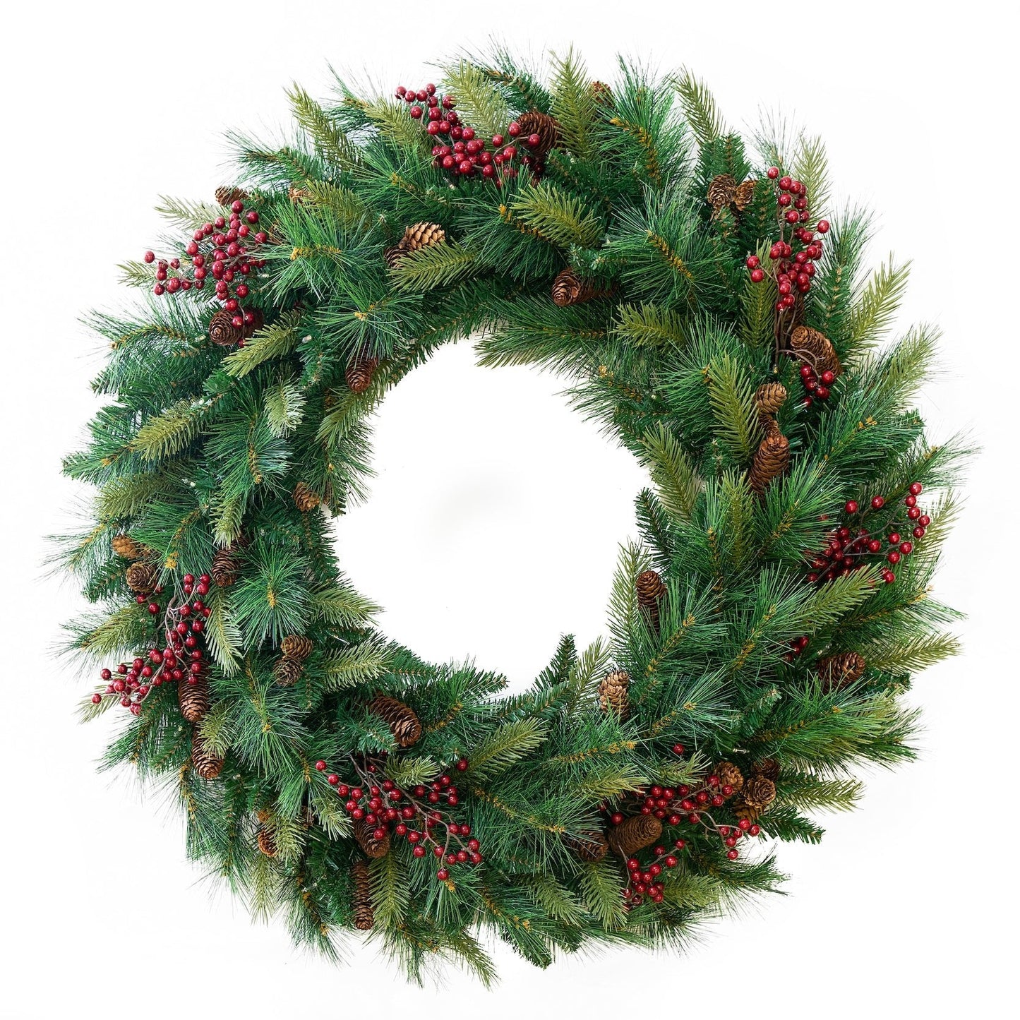 Woodland Wreath - Battery Operated with Dual Color Lights
