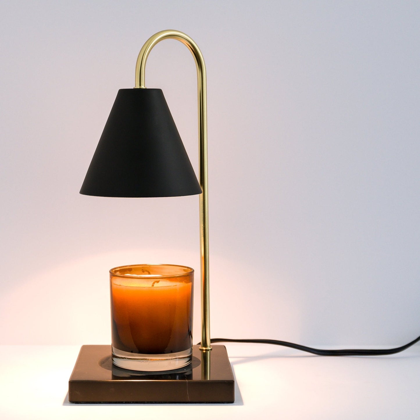 Black Marble Candle Warmer