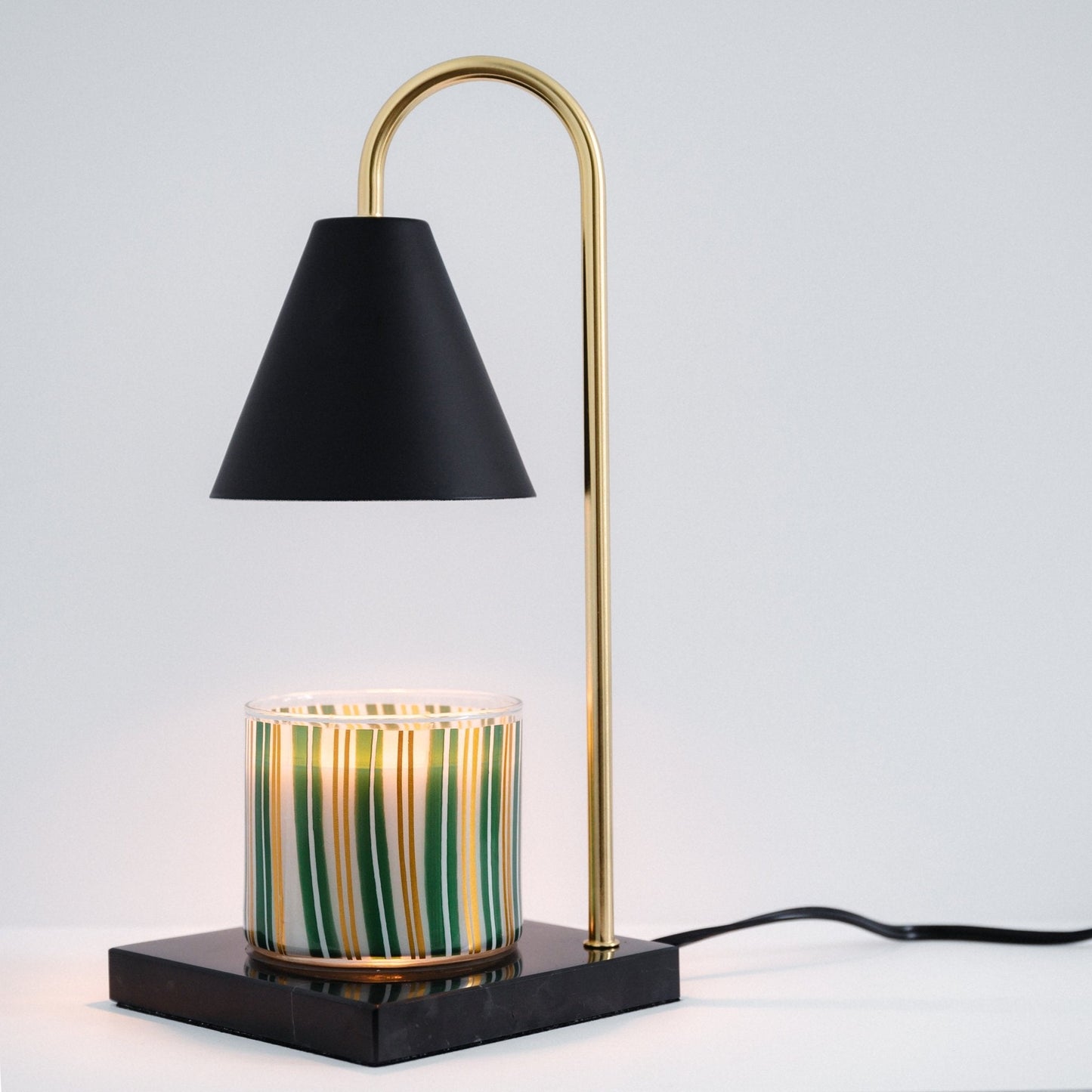 Black Marble Candle Warmer