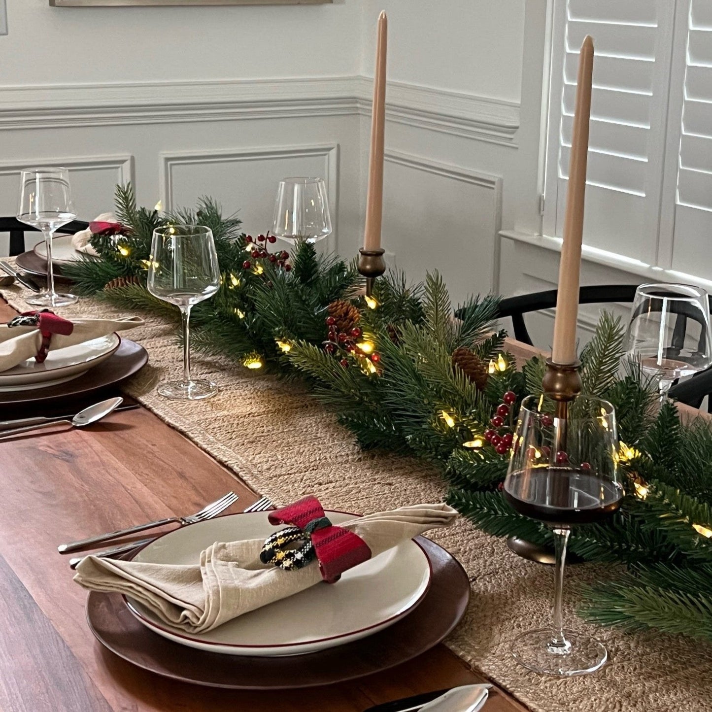 Woodland Garland - Plug-In with Classic Warm White Lights
