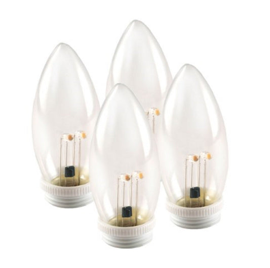 Celestial Lights LED Battery Operated Candle Replacement Bulbs - Steady & Shimmering Bulb, Remote Compatible