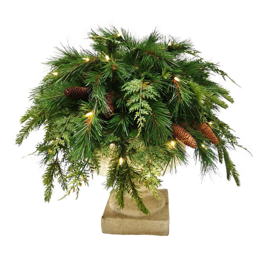 Battery Operated - Aspen Urn Filler with Dual Color Lights