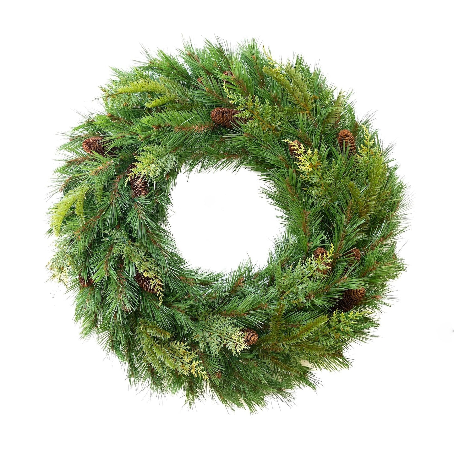 Aspen Wreath - Battery Operated with Dual Color T5 Lights