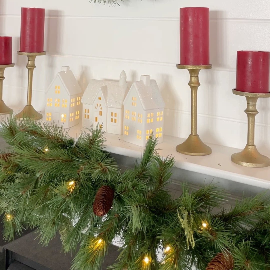 Aspen Garland - Battery Operated with Dual Color Lights