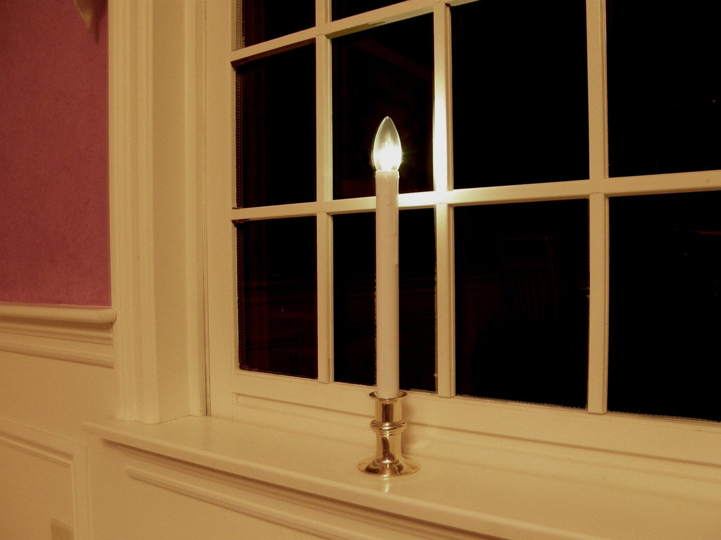 Battery Operated Traditional Adjustable Window Candles - Without Remote - Set of 2 or 4