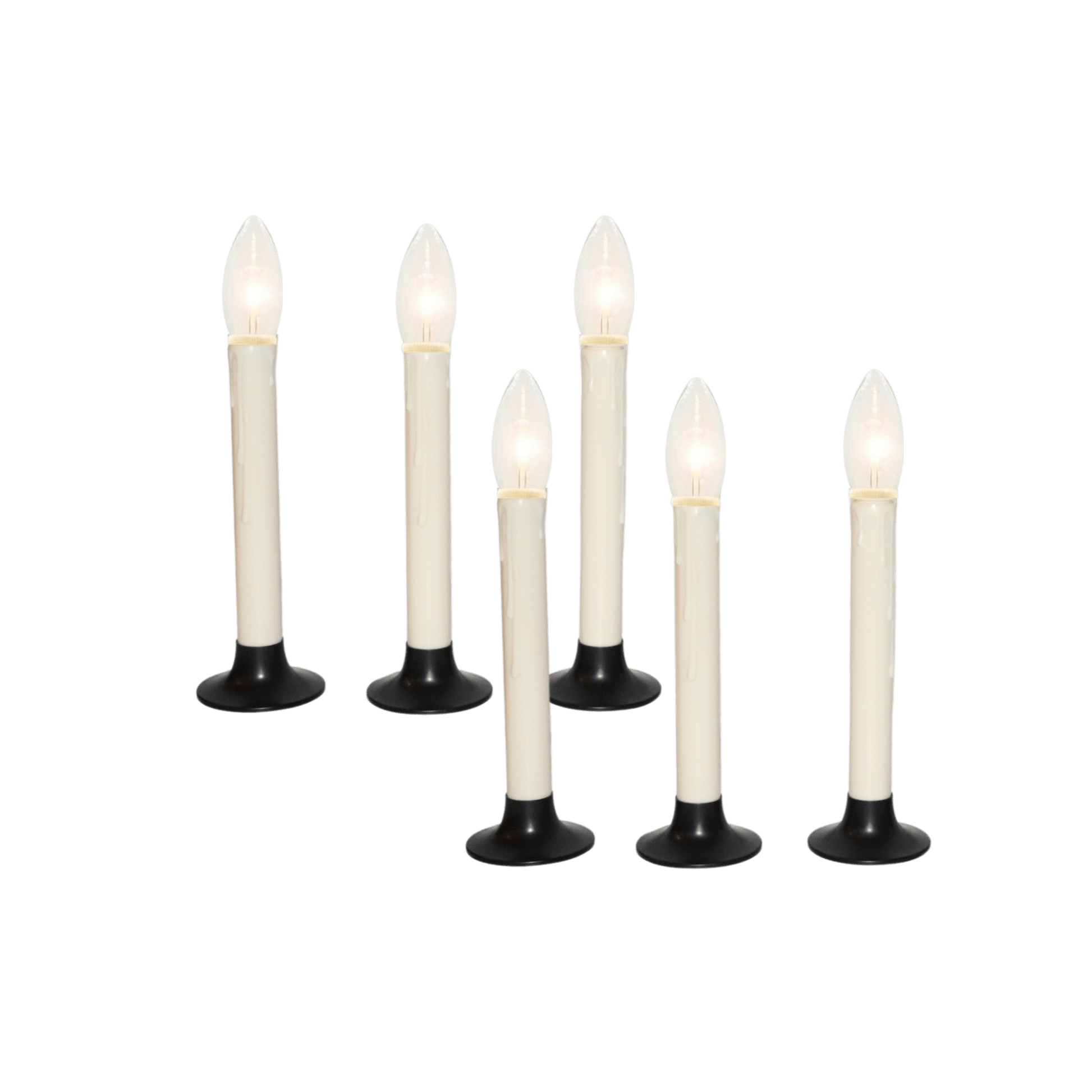 Battery Operated Classic Window Candles - Without Remote - Set of 4 or 6 - Celestial Lights