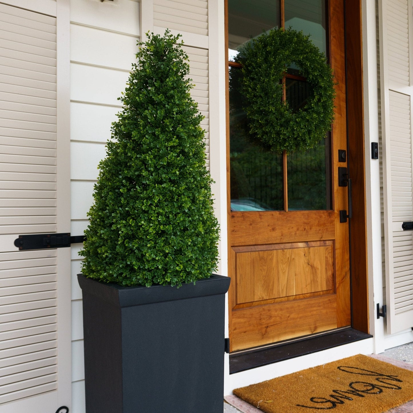 Lifelike Boxwood Cone