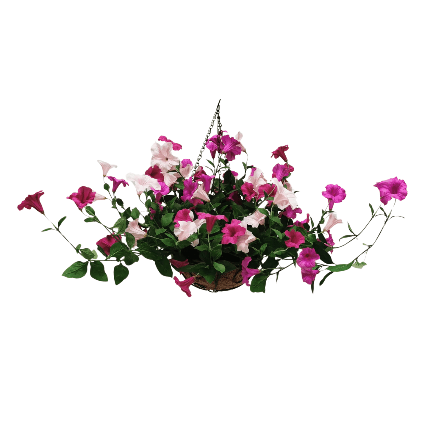 Lifelike Petunia Hanging Basket