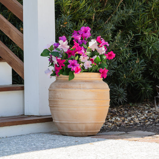 Lifelike Petunia Urn Filler - Hot Pink and Light Pink - Celestial Lights