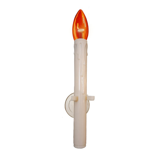 Set of 4 Battery Operated Halloween Suction Cup Candles - With Remote
