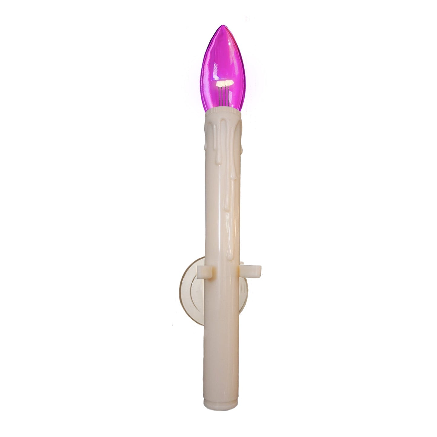 Set of 4 Battery Operated Halloween Suction Cup Candles - With Remote