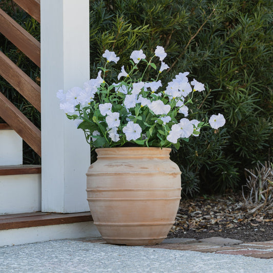 Lifelike Petunia Urn Filler - Bright White - Celestial Lights