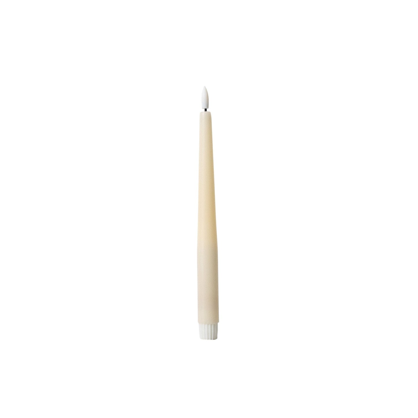Set of 3 Flameless Rechargeable Wax Taper Candles with Remote