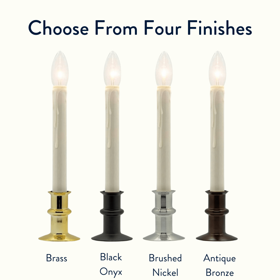 Battery Operated Window Hugger® Candles - With Remote - Set of 2 or 4
