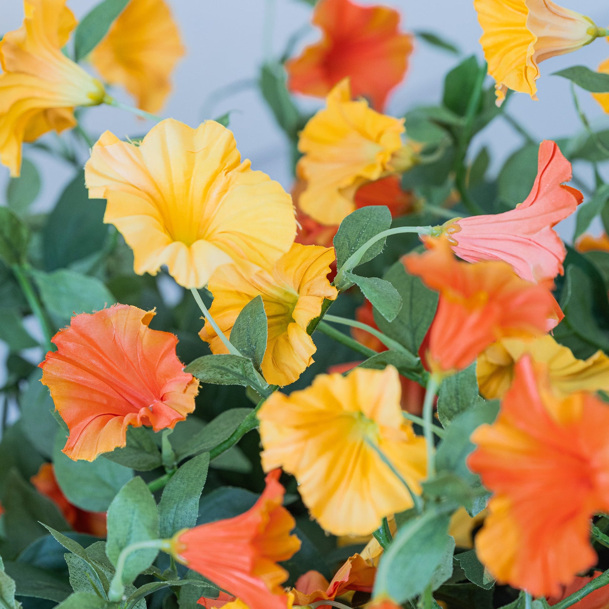 Lifelike Petunia Urn Accent - Celestial Lights