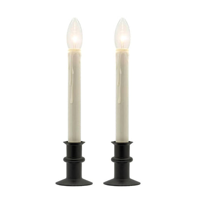 Battery Operated Traditional Adjustable Window Candles - Without Remote - Set of 2 or 4 - Celestial Lights