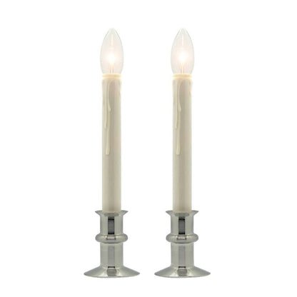 Battery Operated Traditional Adjustable Window Candles - Without Remote - Set of 2 or 4 - Celestial Lights