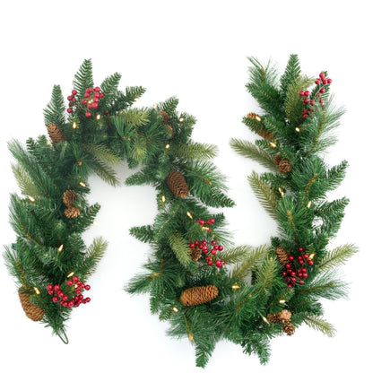 Woodland Garland - Plug-In with Classic Warm White Lights