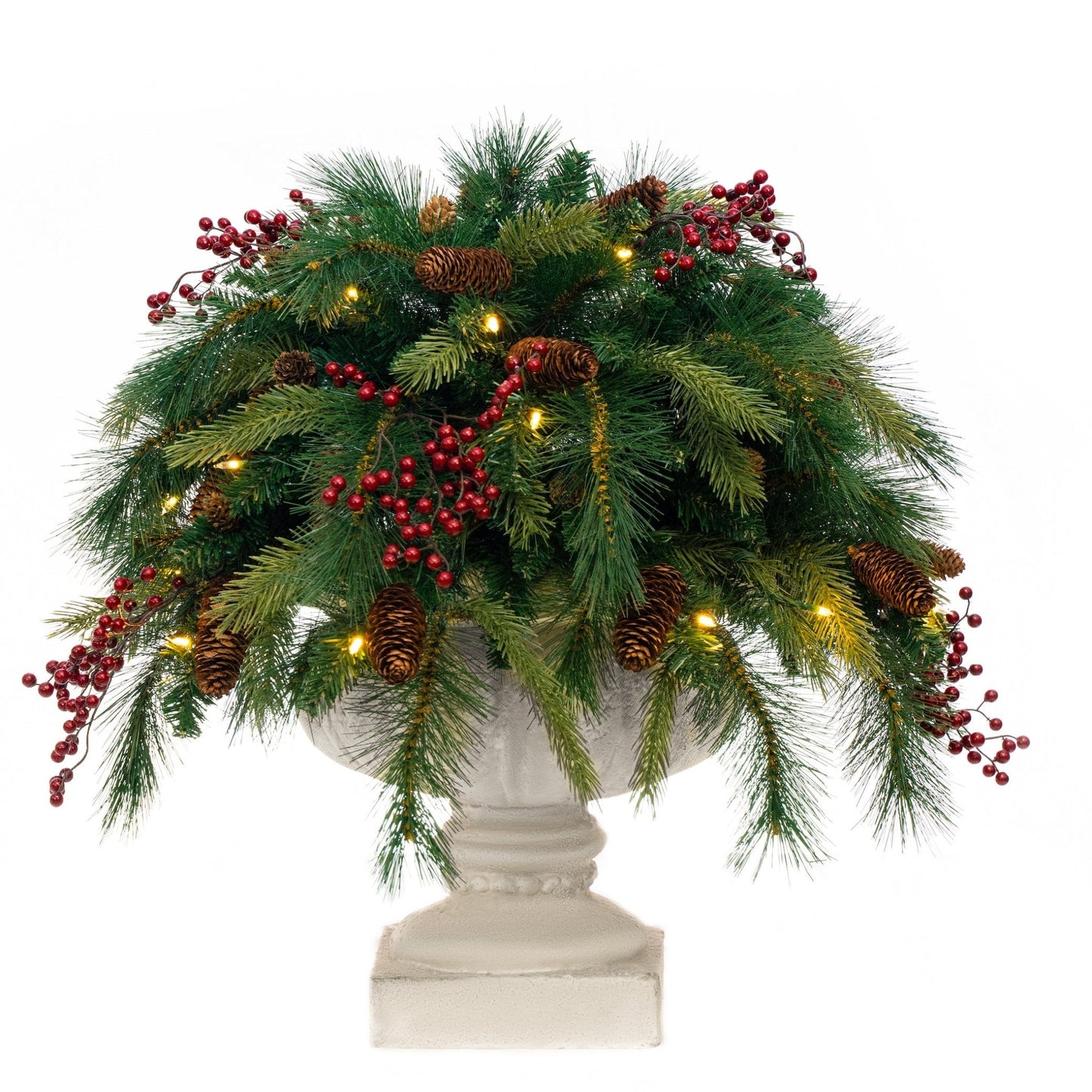 Woodland Urn Filler - Battery Operated with Dual Color Lights