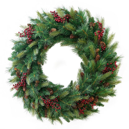 Woodland Wreath - Battery Operated with Dual Color Lights