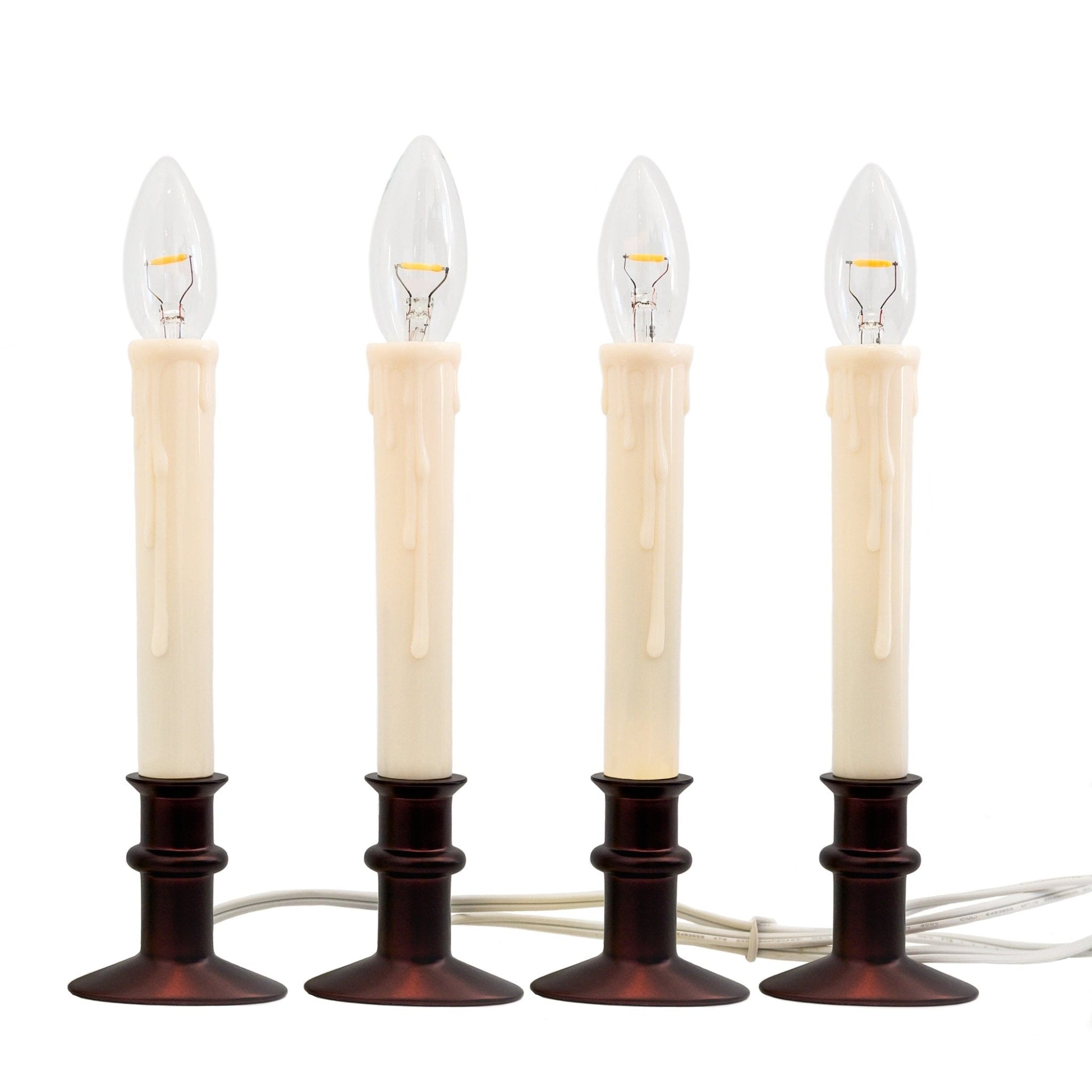 Plug - In Window Hugger® Candles with Built In Timer - Set of 4 - Celestial Lights