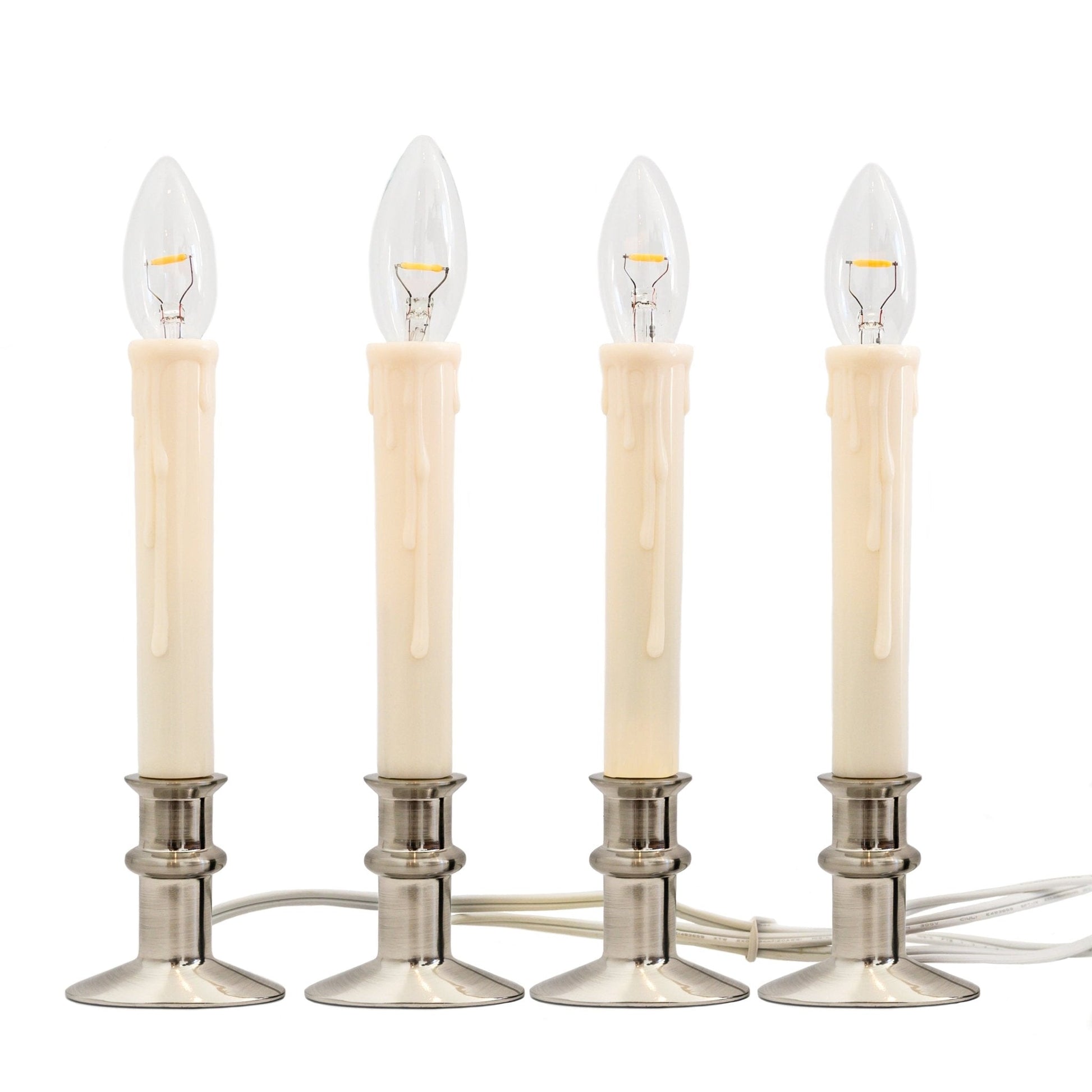 Plug - In Window Hugger® Candles with Built In Timer - Set of 4 - Celestial Lights
