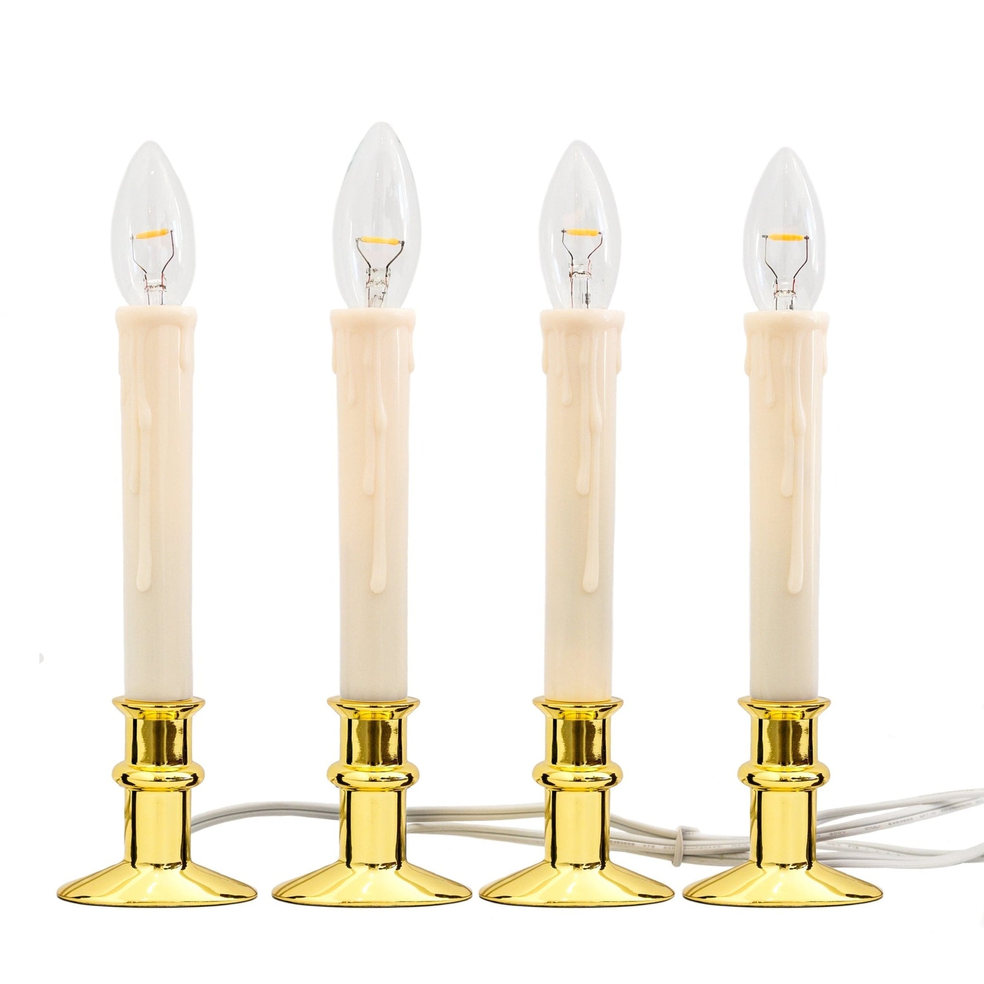 Plug - In Window Hugger® Candles with Built In Timer - Set of 4 - Celestial Lights