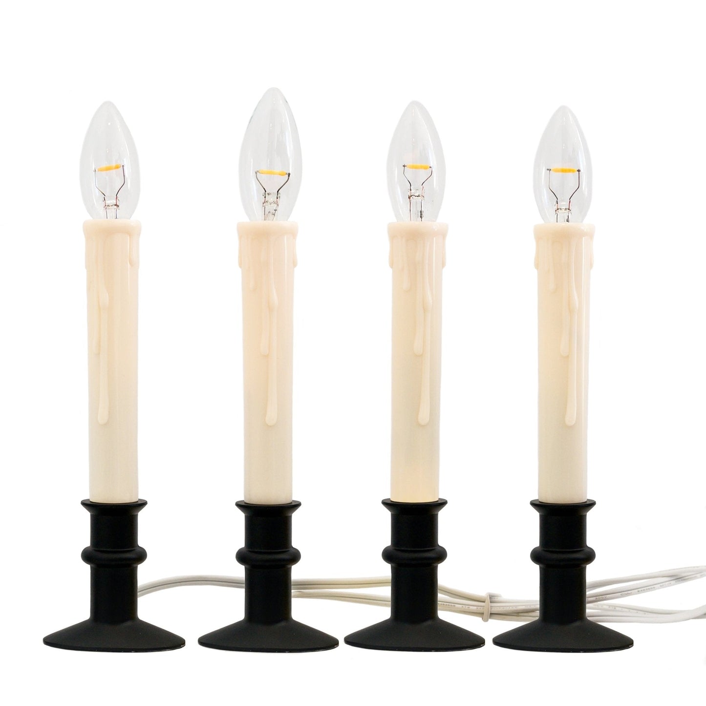 Plug - In Window Hugger® Candles with Built In Timer - Set of 4 - Celestial Lights