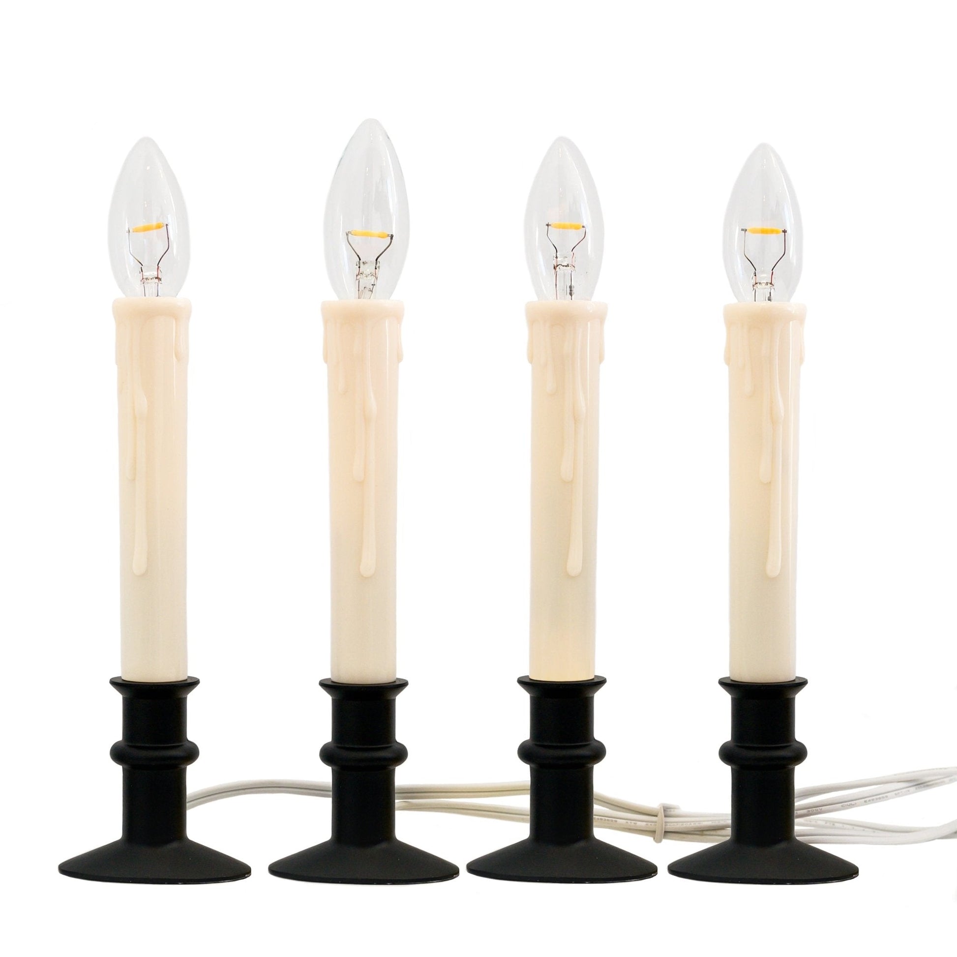 Plug - In Window Hugger® Candles with Built In Timer - Set of 4 - Celestial Lights