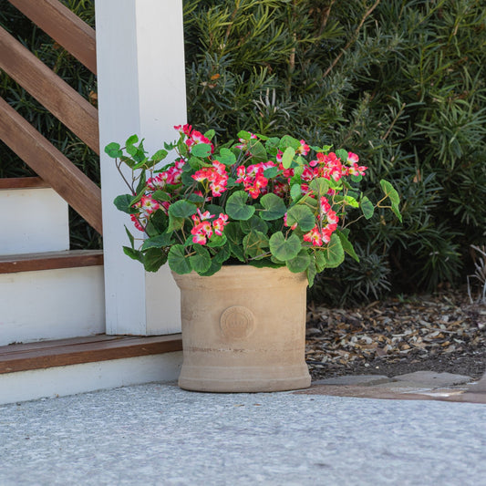 Lifelike Geranium Urn Filler - Red - Celestial Lights
