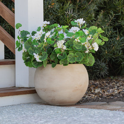 Lifelike Geranium Urn Filler - White - Celestial Lights
