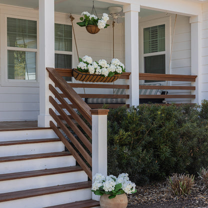 Lifelike Hydrangea Window Box Filler