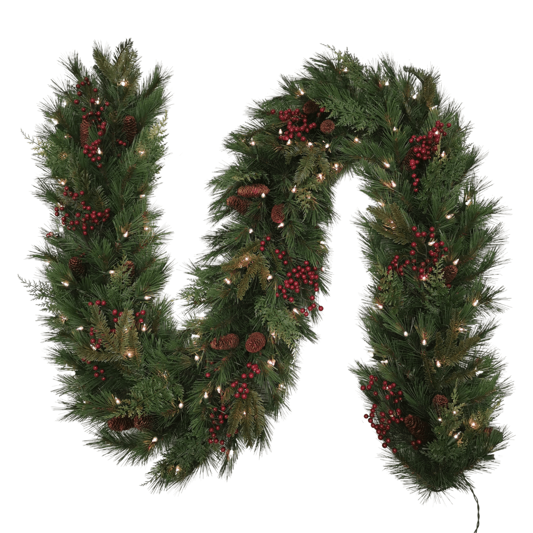 Plymouth Garland - Plug-In with Classic Warm White Lights