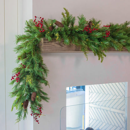 Plymouth Garland - Plug-In with Classic Warm White Lights