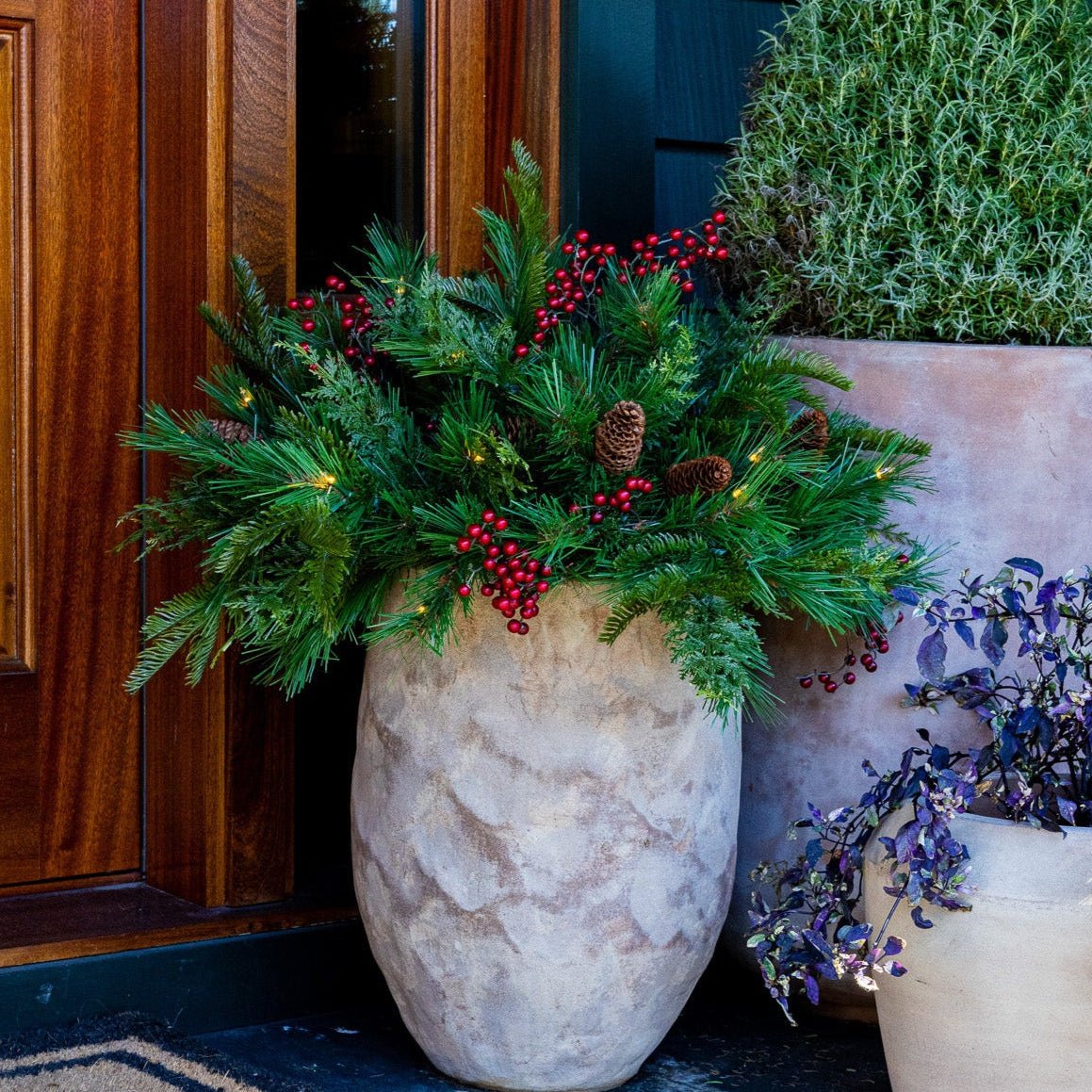 Plymouth Urn Filler - Battery Operated with Dual Color Lights