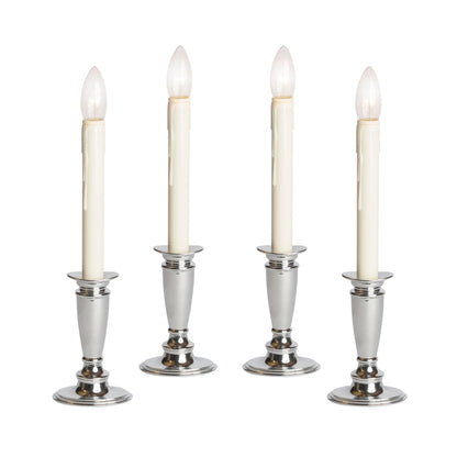 Set of 4 Battery Operated Berkshire Candles with Remote - Celestial Lights
