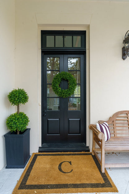 Lifelike Boxwood Double Topiary Sphere