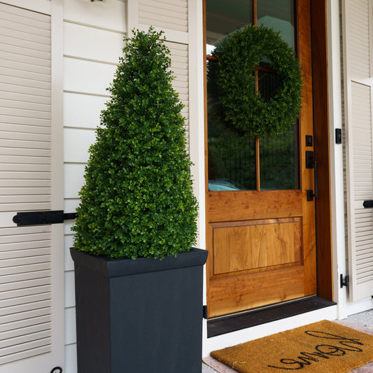 Lifelike Boxwood Cone