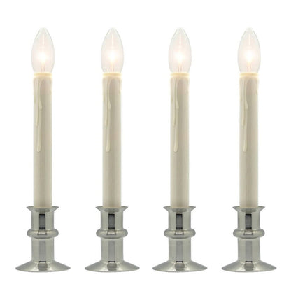 Battery Operated Traditional Adjustable Window Candles - Without Remote - Set of 2 or 4 - Celestial Lights