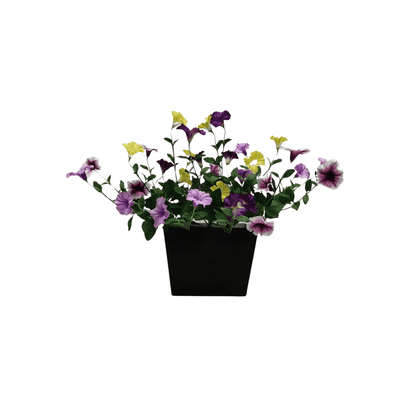 Lifelike Petunia Window Box Filler - Yellow and Orange
