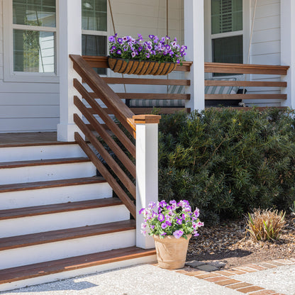 Lifelike Petunia Window Box Filler - Dark Purple and Light Purple