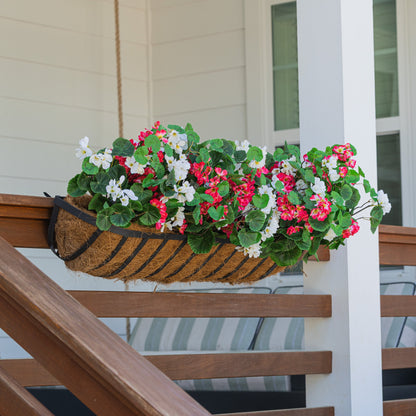 Lifelike Geranium Window Box Filler - Celestial Lights
