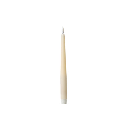 Set of 3 Flameless Rechargeable Wax Taper Candles with Remote