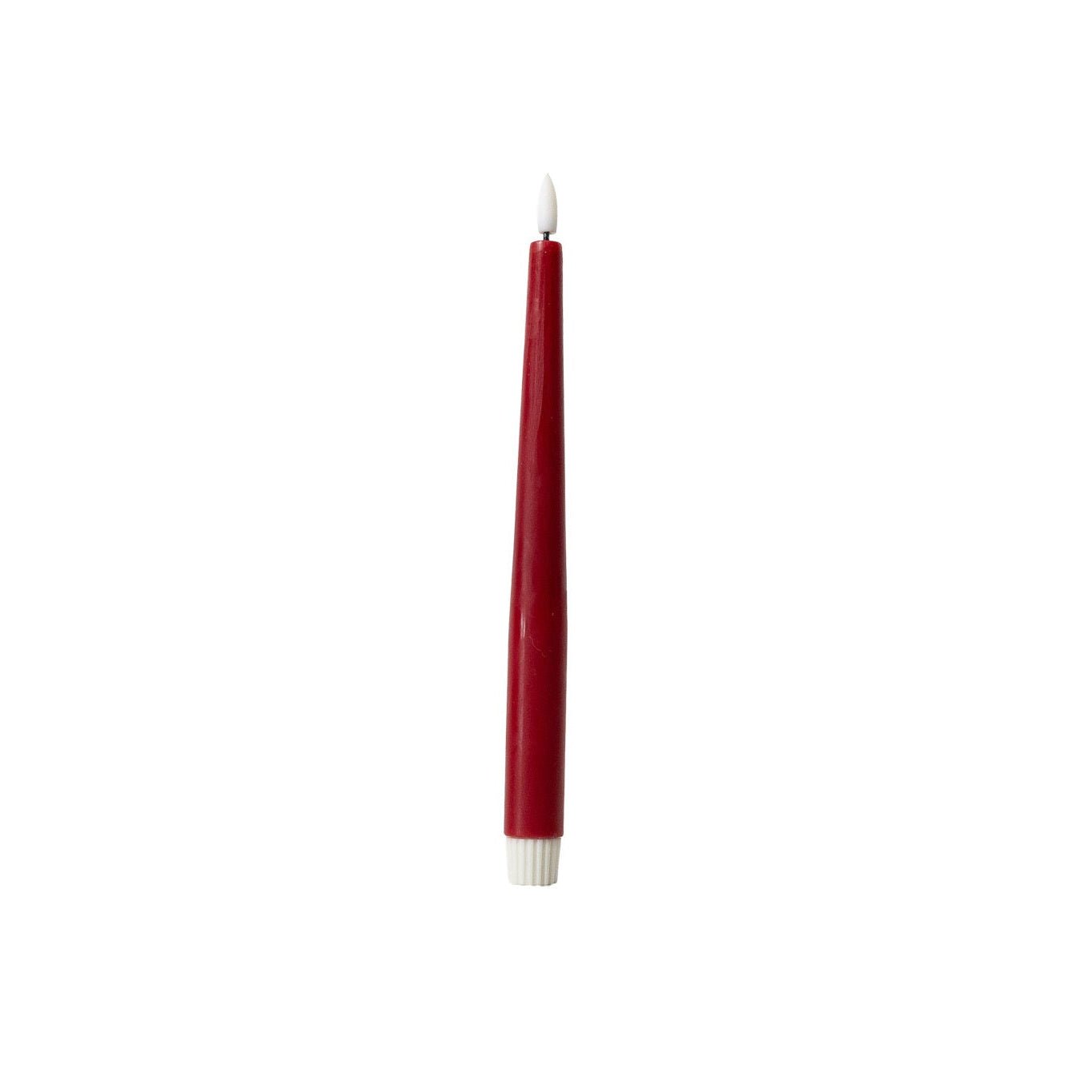 Set of 3 Flameless Rechargeable Wax Taper Candles with Remote