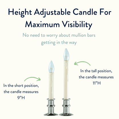 Battery Operated Window Hugger® Candles - With Remote - Set of 2 or 4